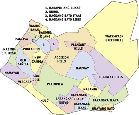 mandaluyong barangay list|Barangays .